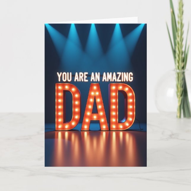 Erstaunliche Dad Spotlight Karte (Vorderseite)