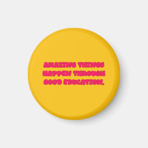 Erstaunliche Dinge durch gutes Bildungdesign Magnet