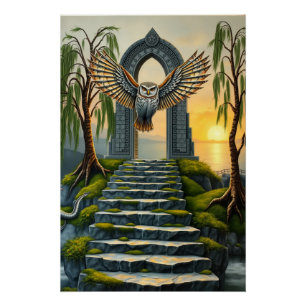 Erstaunliche Eule Poster