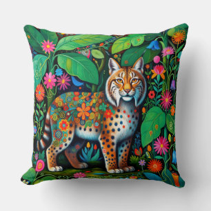 Erstaunliche Feen-Luchs-Bobcat-Tier Kissen