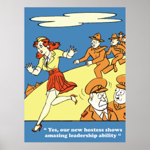 Erstaunliche Führungsqualitäten, Armeehumor, Vinta Poster