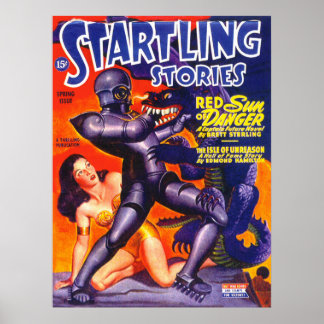 ERSTAUNLICHE GESCHICHTEN Vintage-Pulp-Magazin-Cove Poster
