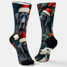 Erstaunliche Great Dane Weihnachten Socken