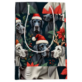 Erstaunliche Great Dane Weihnachtsgeschenktasche Mittlere Geschenktüte
