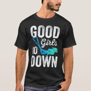 Erstaunliche gute Mädchen beim Tauchen T-Shirt