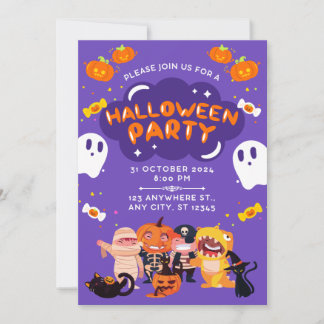 Erstaunliche Halloween-Party-Einladung Einladung