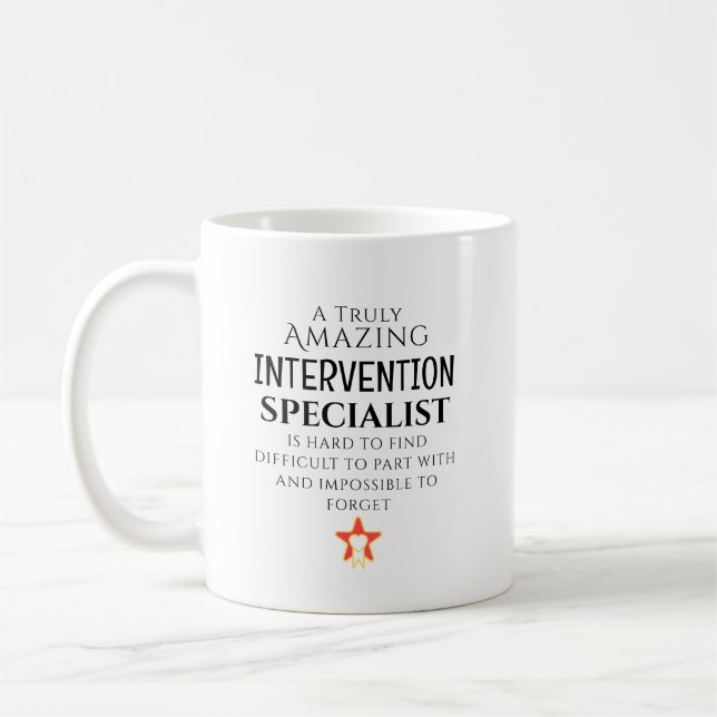 Erstaunliche Interventions-Spezialistin Personalis Kaffeetasse (Links)