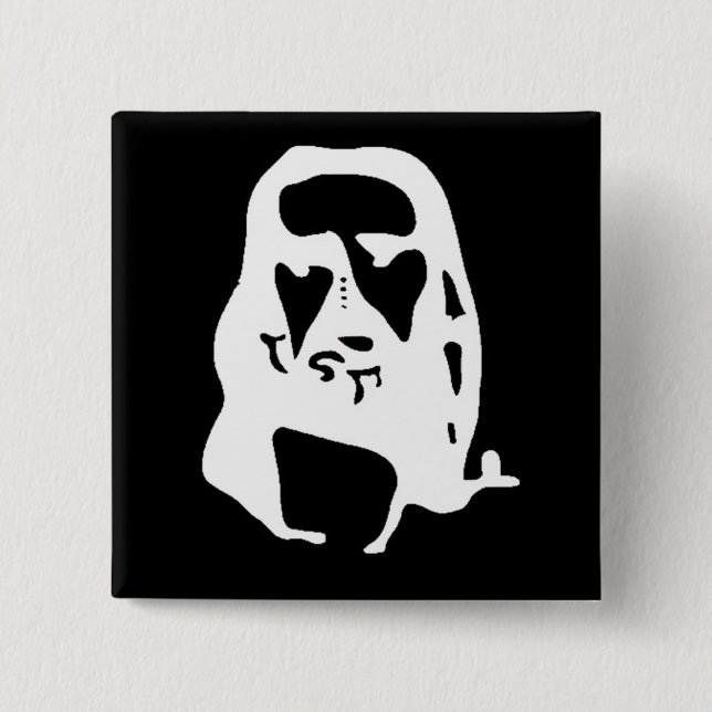 Erstaunliche Jesus-Christus-Optische-Täuschung Button (Vorderseite)