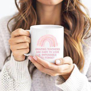 Erstaunliche Lehrer sind leicht zu lieben Pinker R Kaffeetasse