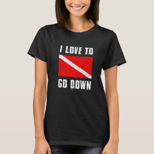 Erstaunliche Liebe, um Taucherflagge Scuba-Diving  T-Shirt