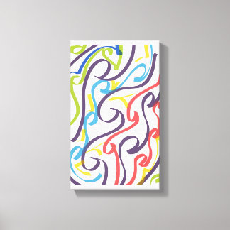 Erstaunliche Maori-Art mit Bändern Leinwanddruck
