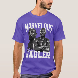 Erstaunliche Marvin Hagler Boing Legende Signatur T-Shirt