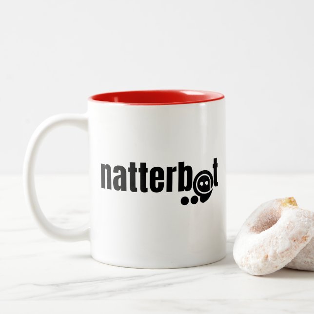 Erstaunliche menschliche Benutzeroberfläche - Natt Zweifarbige Tasse (Mit Donut)