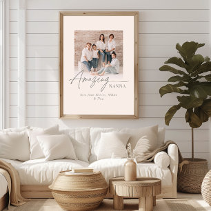 Erstaunliche Nanna Personalisiertes Foto Benutzerd Poster