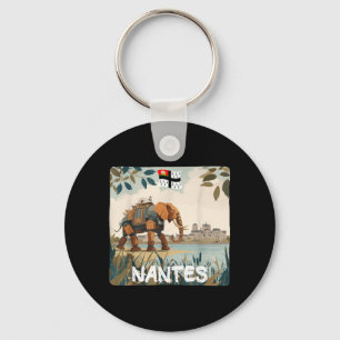 Erstaunliche Nantes-Elefanten-Grafik für Jungen un Schlüsselanhänger