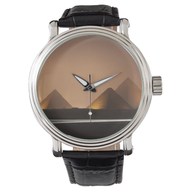 Erstaunliche Pyramiden Armbanduhr (Vorderseite)