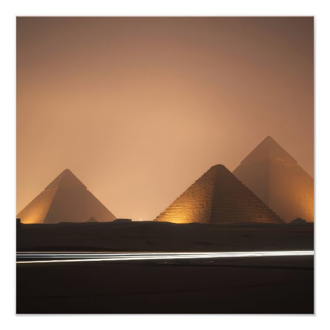 Erstaunliche Pyramiden Fotodruck (Vorne)