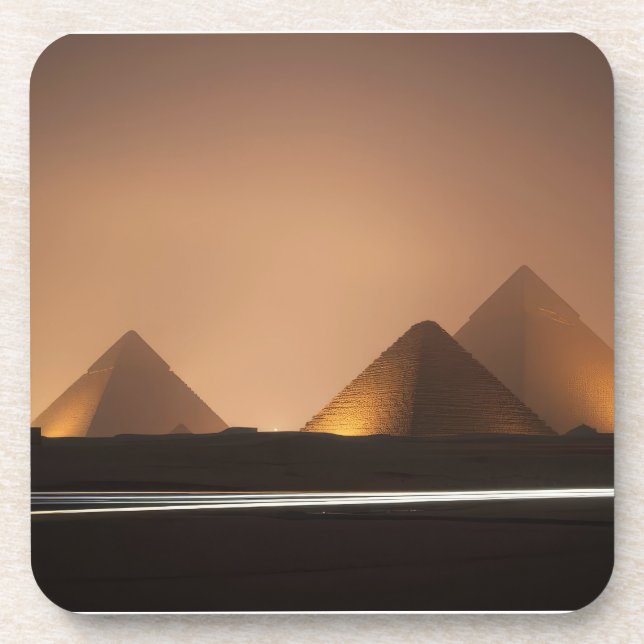 Erstaunliche Pyramiden Getränkeuntersetzer (Vorderseite)