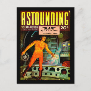Erstaunliche Science Fiction_Oktober 1940_Pulp Art Postkarte