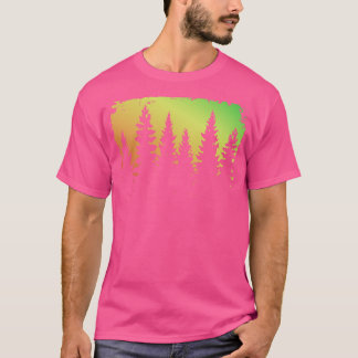Erstaunliche Silhouette der Wälder T-Shirt