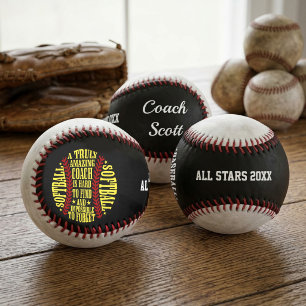 Erstaunliche Softball-Trainer-Typografie-Zitat ind Baseball