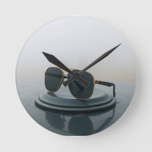 Erstaunliche Sonnenbrillen Runde Wanduhr