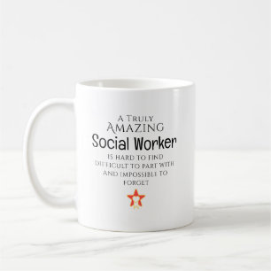 Erstaunliche Sozialarbeiterin schwer zu finden per Kaffeetasse