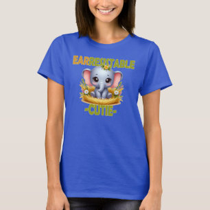 Erstaunliche Süsse Spaß Pun. Baby Elephant Cartoon T-Shirt