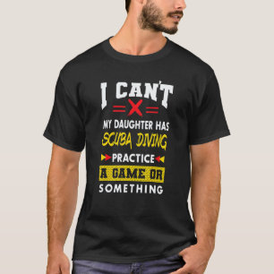 Erstaunliche Tochter hat Tauchtraining Elternteil T-Shirt