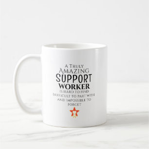 Erstaunliche Unterstützung Mitarbeiter schwer zu f Kaffeetasse