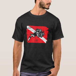 Erstaunliche Vater und Sohn Tauchflagge Tauchen Ti T-Shirt