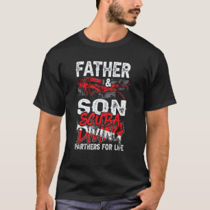 Erstaunliche Vater-und-Sohn-Tauchpartner für L T-Shirt