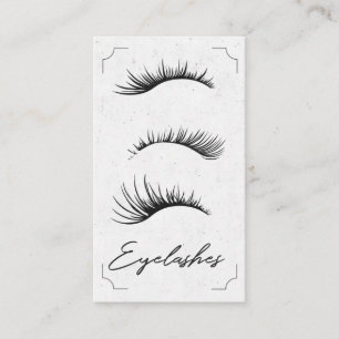 Erstaunliche Wimpern, Wimpern Make-up-Künstler Visitenkarte