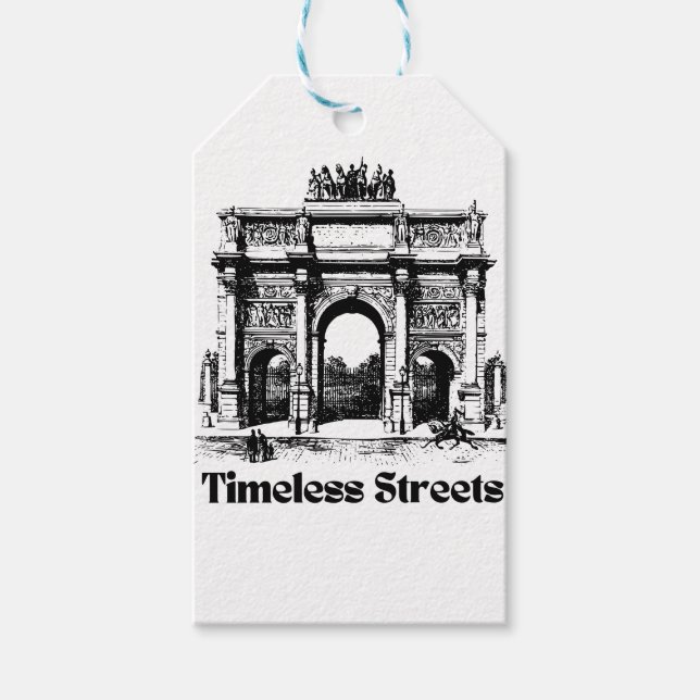 Erstaunliche zeitlose Straßen  Geschenkanhänger (Vorderseite)