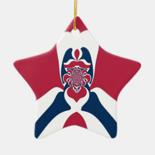 Erstaunlicher abstrakter E.T. Kunstdruck Keramikornament