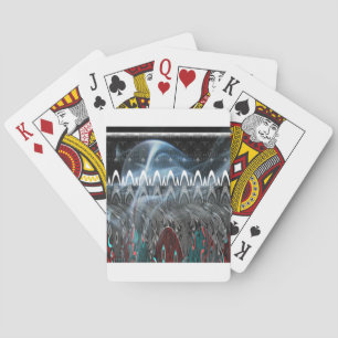 Erstaunlicher abstrakter Kunstprint Spielkarten
