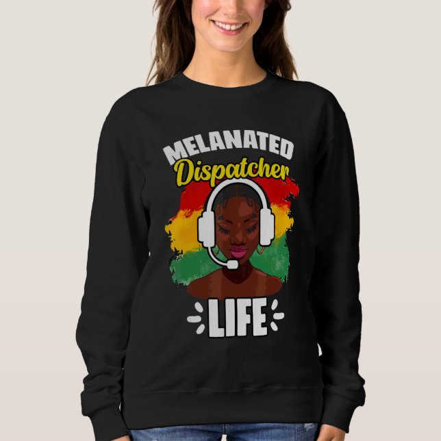 Erstaunlicher afroamerikanischer Dispatch-Lebensla Sweatshirt (Vorderseite)