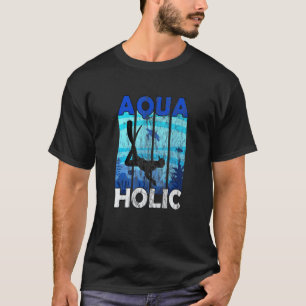 Erstaunlicher Aquaholic-Taucher Unterwasser Ozean T-Shirt