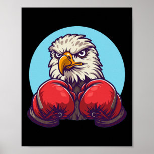 Erstaunlicher Boxadler-Kostüm mit coolen Handschuh Poster