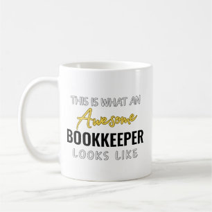 Erstaunlicher Buchhalter Sieht Aus Kaffeetasse
