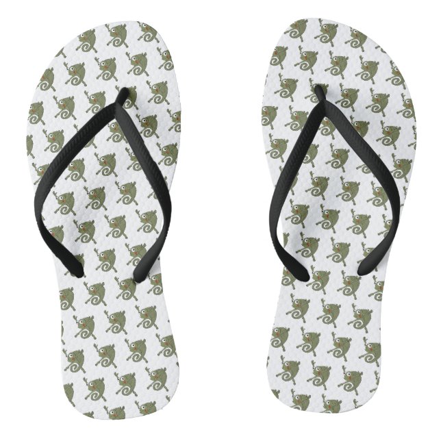 Erstaunlicher Chamäleon Flip Flops (Fußbett)