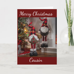 ERSTAUNLICHER **COUSIN** ZU WEIHNACHTEN KARTE