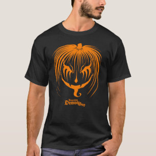 Erstaunlicher Dämonenjunge Kürbiskopf Orange Hallo T-Shirt
