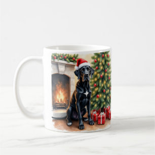 Erstaunlicher Great Dane Weihnachten Kaffeetasse