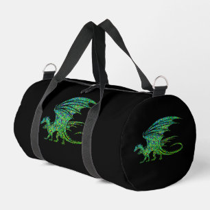 Erstaunlicher grüner Mosaikdrache  Duffle Bag