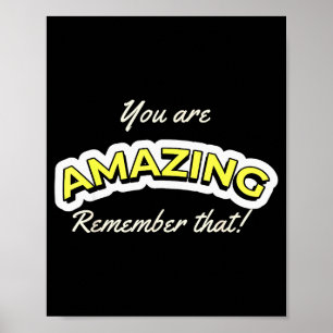 Erstaunlicher Inspirationszitat Motivationsspruch Poster