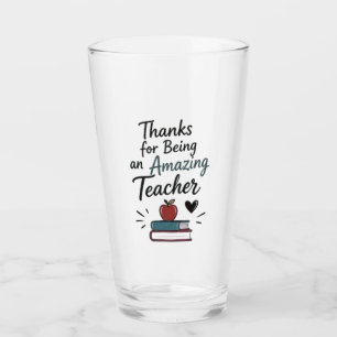 Erstaunlicher Lehrer Danke  Glas