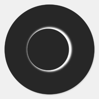 Erstaunlicher Mondfinsternis Männer Frauen und Kin Runder Aufkleber