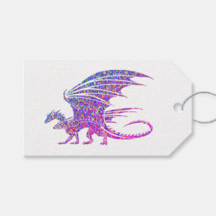 Erstaunlicher Mosaikdrache Geschenkanhänger