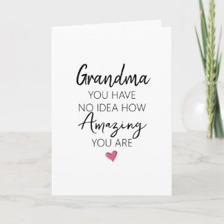 Erstaunlicher Oma-Geburtstags-Appreciation-Quote Karte